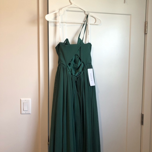 NWT: BRAND NEW w tags Azazie "dark green" Aaida Style dress - Picture 10 of 10